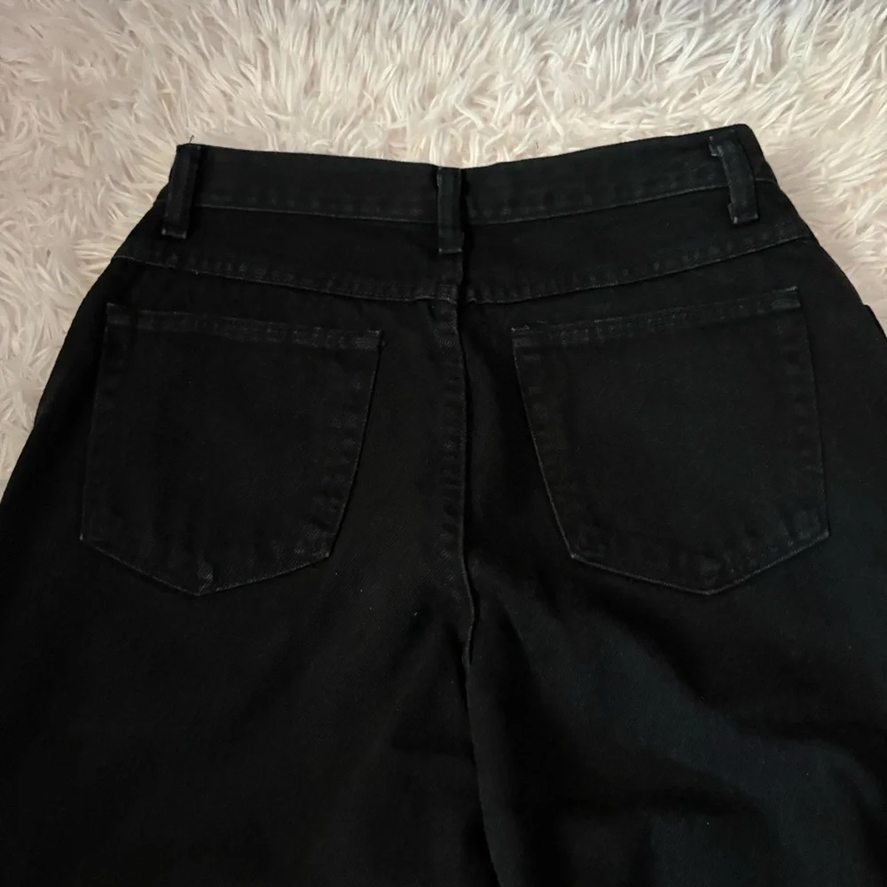 Vintage Wrangler Black High Rise Jeans Waist Sz 10 29” Inseam Mom Denim